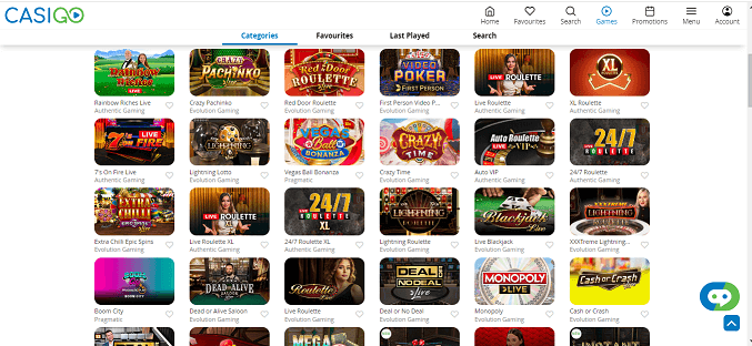 Casigo slots
