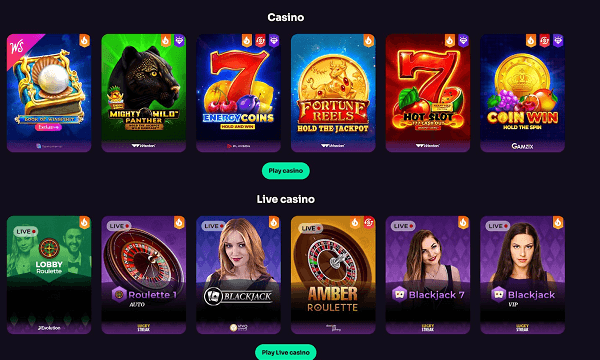 The Range of Games at WinSpirit Casino Australia