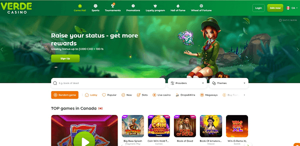 User Interface and Experience at Verde Casino
