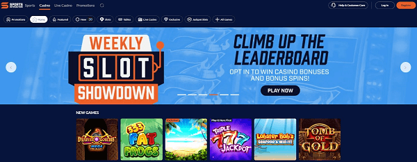 SIA Casino homepage