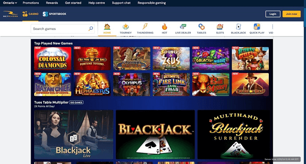 Highlighted Games at Ontario's BetRivers Casino