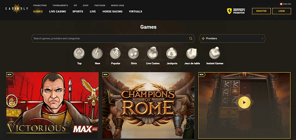Inside Look: Casinoly Casino’s Stunning Games Library