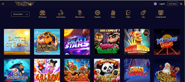 Tradition Casino thrives on BetSoft's backbone, complemented by titles from Rival, Vivo Gaming, Arrows Edge, Fresh Deck Studios, Saucify, Qora Games, and Dragon Gaming. Slot enthusiasts can revel in over 150 selections, complete with classic three-reel variations and interactive i-slot series.