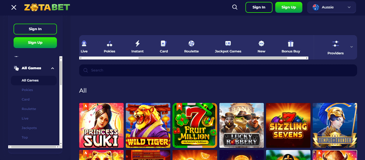 Zotabet casino online pokies
