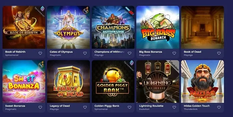 bruno casino aanbod slots