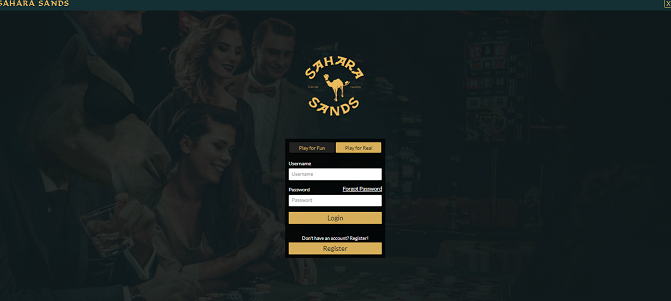 sahara sands register screen img
