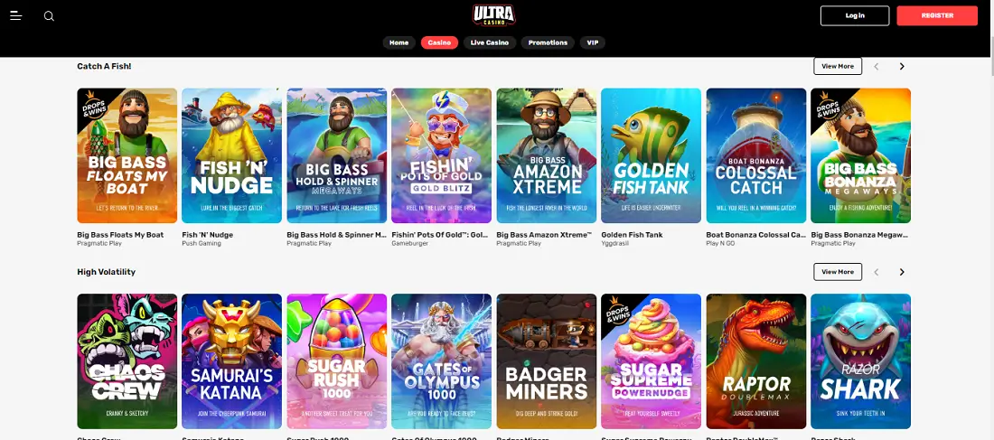 ultra casino slots