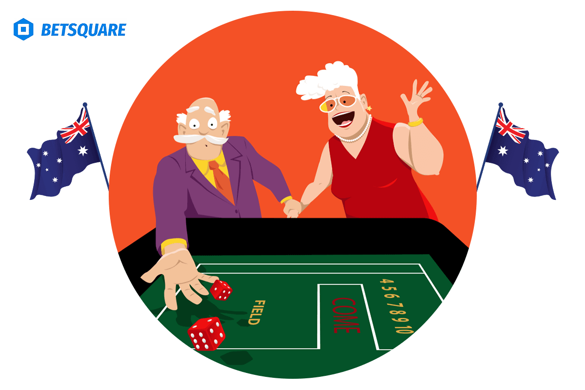 Australian craps game mockup