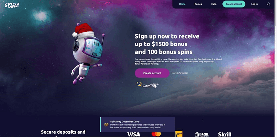 SpinAway-Casino-Homepage-screen