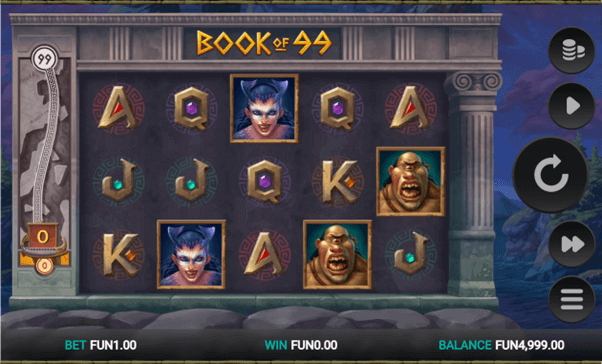 Greek and Egyptian motifs oftentimes prove successful in slot games, and the Book of 99 clearly stands out as a gem.