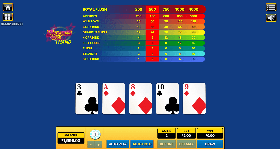 Deuces Wild by Habanero