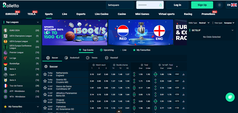 rolletto casino sportsbook