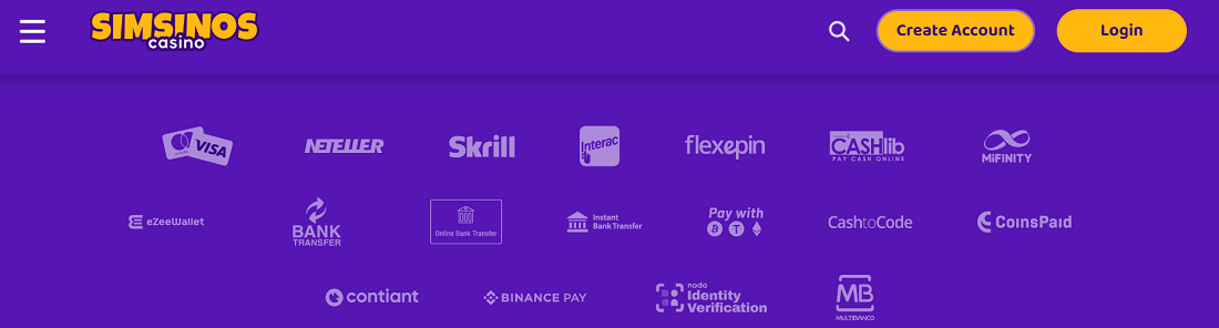 simsinos payment methods