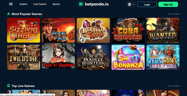 Betpanda Homepage