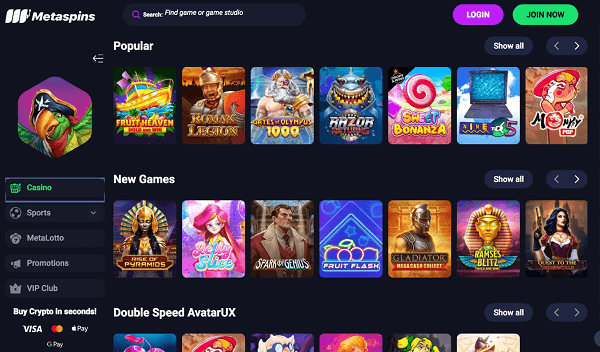 Metaspins Homepage