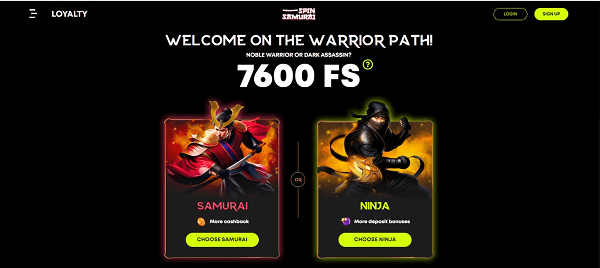 Join the Spin Samurai Casino Australia's Loyalty Program