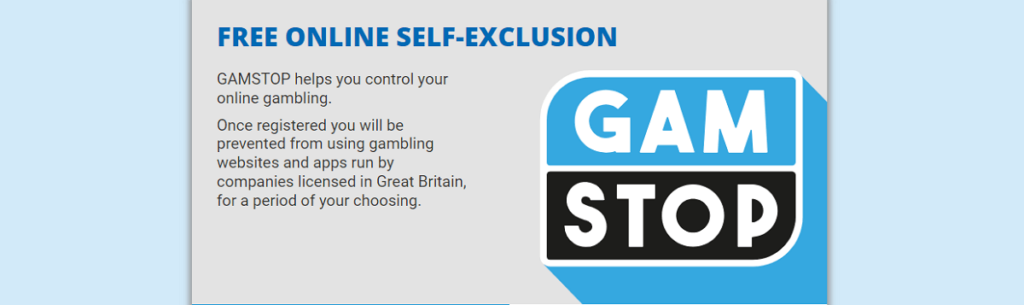 gamstop self exclusion banner
