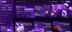 0xbet Casino homepage