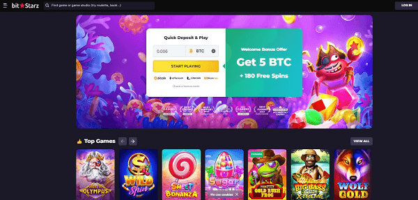Bitstarz Casino homepage