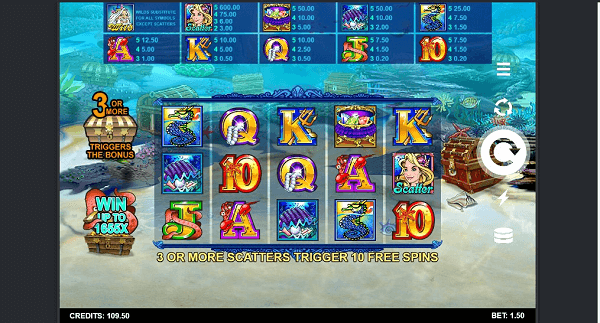 Dive into Mermaids Millions, a treasure hunters paradise beneath the waves, offering 15 paylines on a 5x4 reel setup. With a 96.56% RTP, potential payouts of 1,655x, and low-to-medium volatility, it's welcoming for risk-averse gamers.