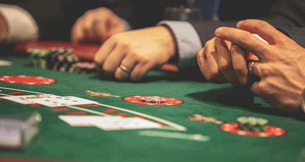 Players enjoying cards at a casino