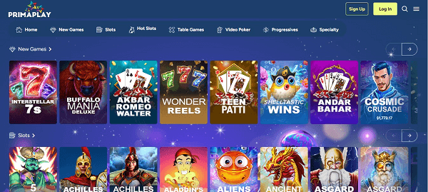 Detailed Examination of PrimaPlay Casino Australia’s Game Selection