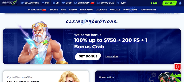 Promotions at Sportaza Casino