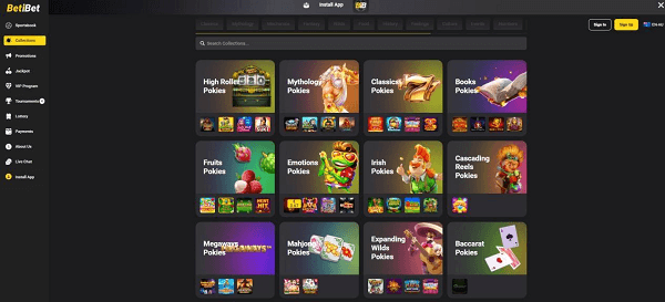 Discover the variety of games available at Betibet.