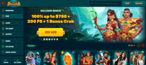 Spinanga Casino Homepage