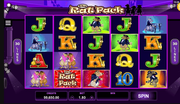 The Rat Pack slot Microgaming