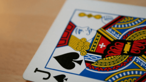 The jack of spades playing card