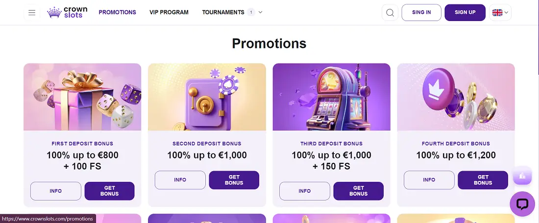 crownslots promotions