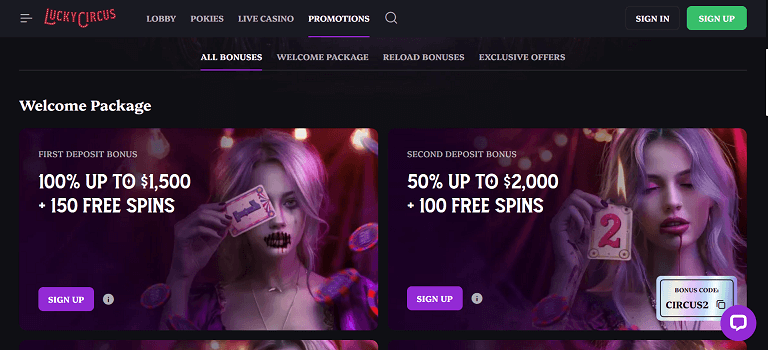 LuckyCircus Promotions