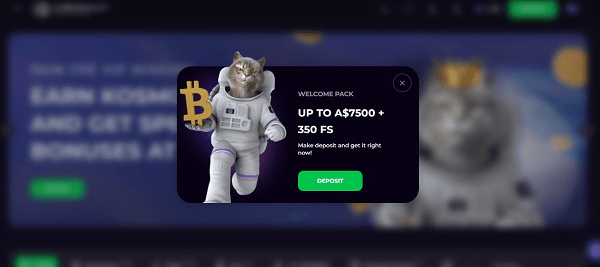 welcome bonus