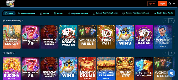 Лобби игр казино SlotoCash