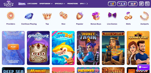 A Slice of the Games at Slots Palace Casino in Australia