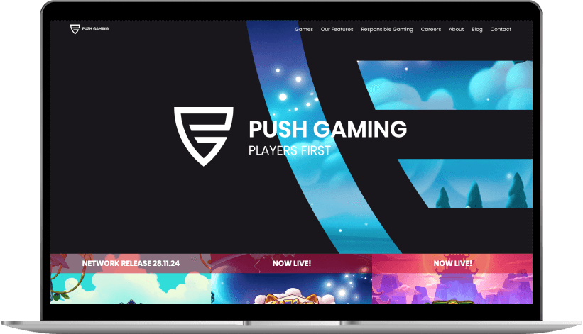 Push gaming mockup