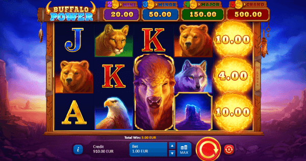 Navigate Buffalo Power Hold and Win with Playson’s riveting gameplay.