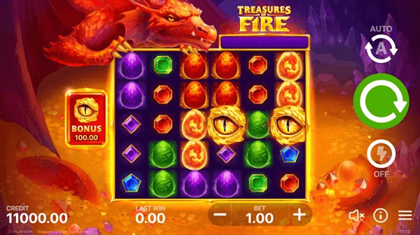 Captivating Dragons await in Playson’s Treasures of Fire.