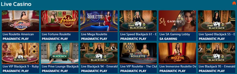 Bof casino live casino screenshot 2025